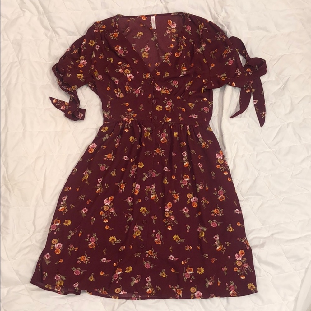 Xhilaration Dress - Burgundy Size S